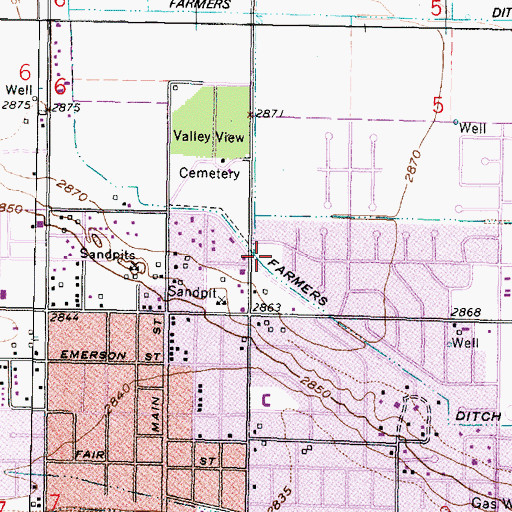 Topographic Map of First Southern Baptist Church, KS