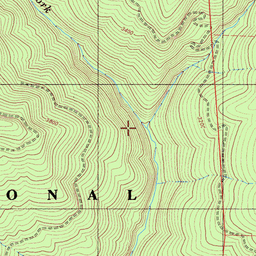 Topographic Map of West Fork Horse Creek, CA