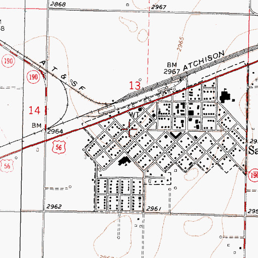 Topographic Map of First United Pentecostal Church, KS