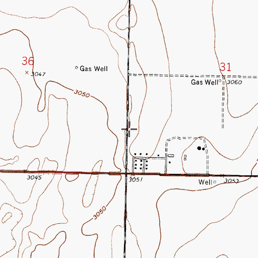 Topographic Map of Grant Mennonite Church, KS