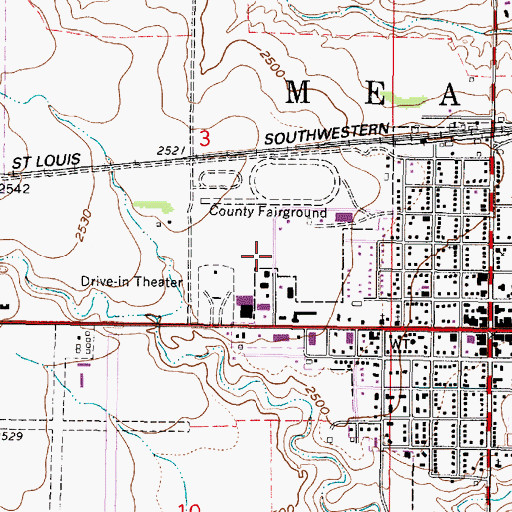 Topographic Map of Hope Christian Church, KS
