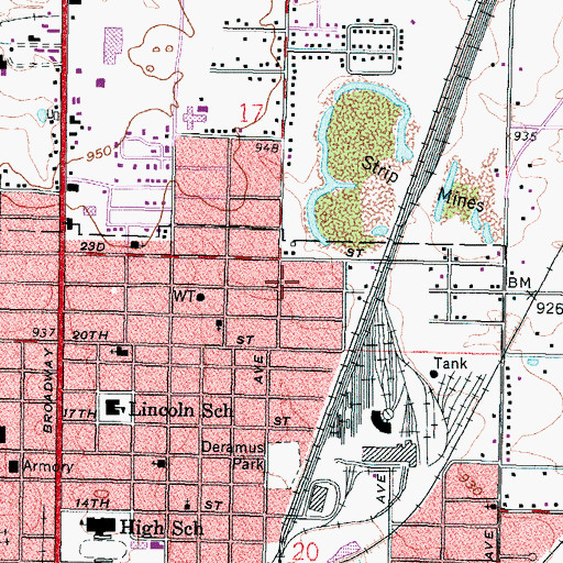 Topographic Map of Independent Bible Baptist Church, KS