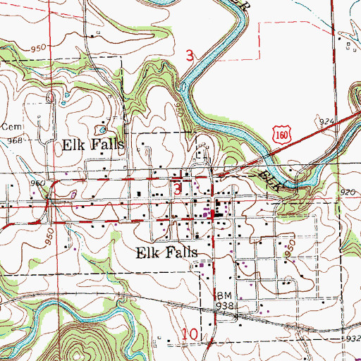 Topographic Map of Kingdom Hall of Jehovah's Witnesses, KS
