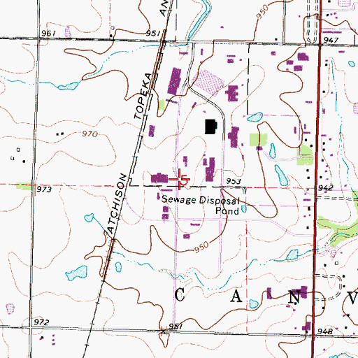 Topographic Map of Kingdom Hall of Jehovah's Witnesses, KS