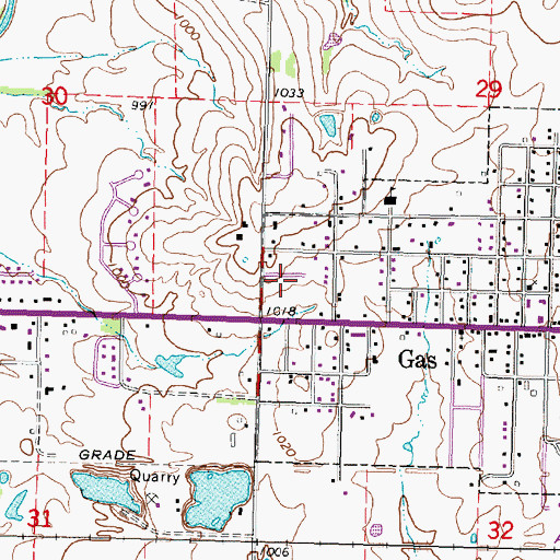 Topographic Map of Kingdom Hall of Jehovah's Witnesses, KS