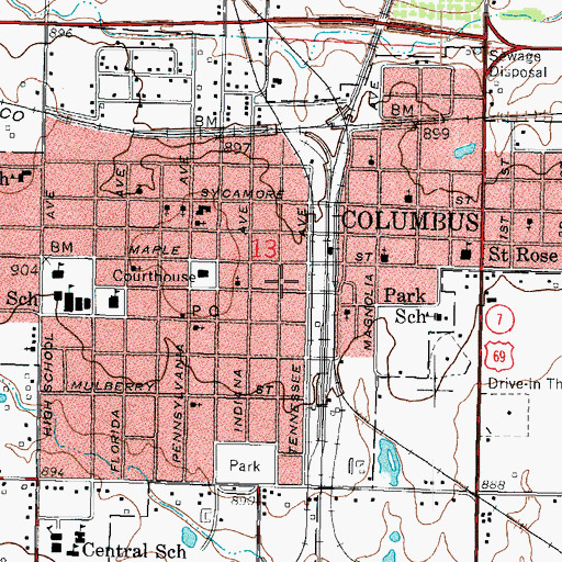 Topographic Map of Kingdom Hall of Jehovah's Witnesses, KS