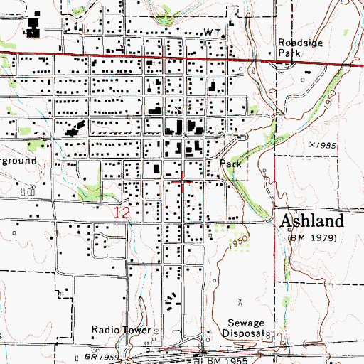 Topographic Map of Lighthouse Assembly of God Church, KS