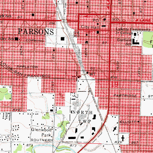 Topographic Map of Macedonia Missionary Baptist Church, KS