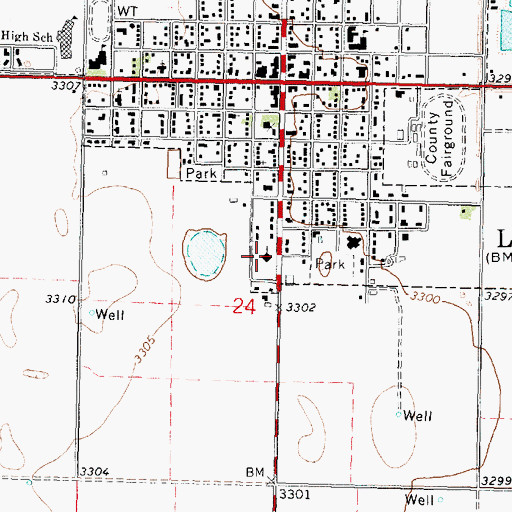 Topographic Map of Saint Anthony of Padua Catholic Church, KS