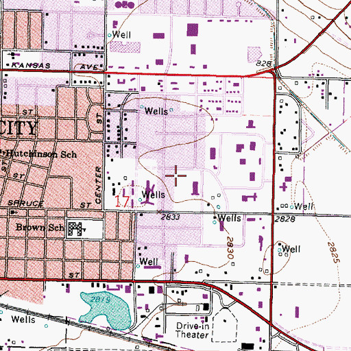 Topographic Map of Saint Dominic Catholic Church, KS
