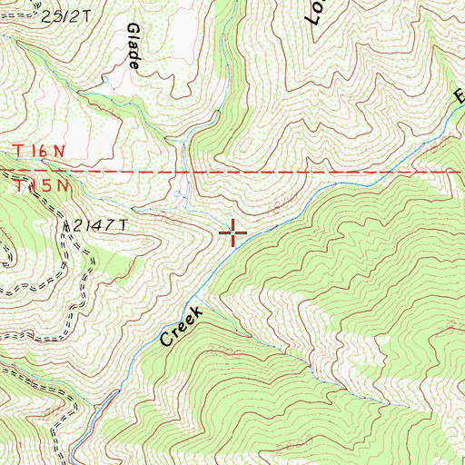 Topographic Map of West Fork Spanish Creek, CA