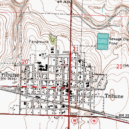 Topographic Map of Saint Joseph Catholic Church, KS