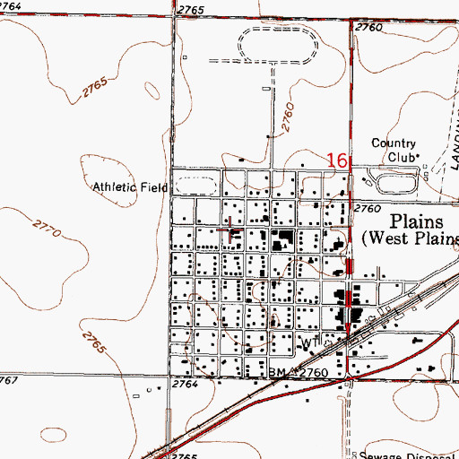 Topographic Map of Saint Patrick Catholic Church, KS