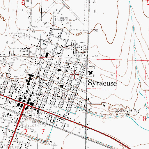 Topographic Map of Saint Raphael Catholic Church, KS