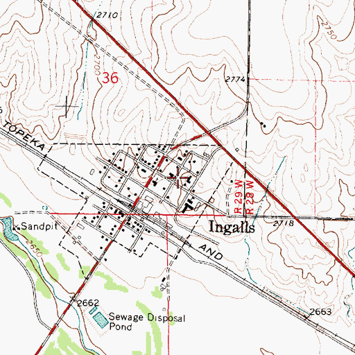 Topographic Map of Saint Stanislaus Catholic Church, KS