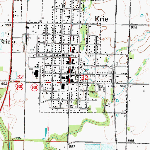 Topographic Map of Temple Baptist Church, KS