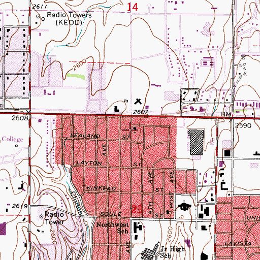 Topographic Map of The Church of Jesus Christ of Latter Day Saints, KS