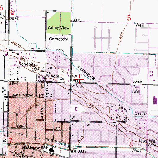 Topographic Map of The Church of Jesus Christ of Latter Day Saints, KS