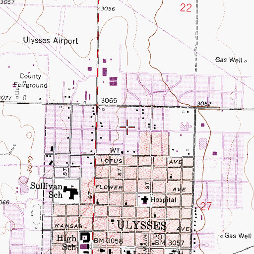 Topographic Map of The Church of Jesus Christ of Latter Day Saints, KS