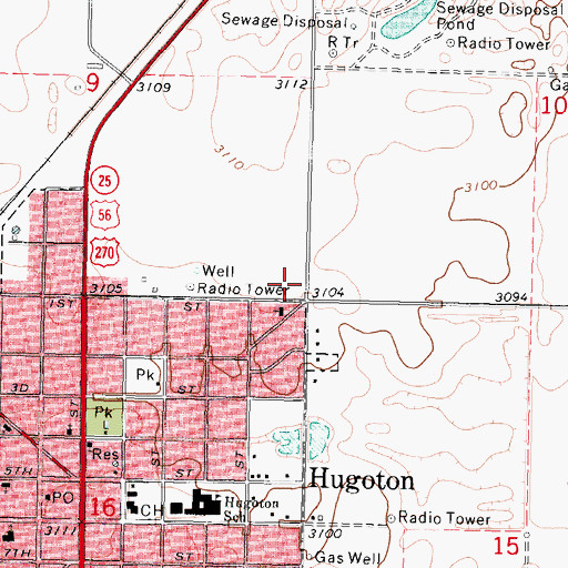 Topographic Map of The Church of Jesus Christ of Latter Day Saints, KS