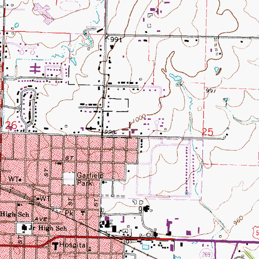 Topographic Map of The Church of Jesus Christ of Latter Day Saints, KS