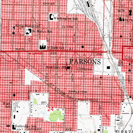 Topographic Map of The Lighthouse Church, KS