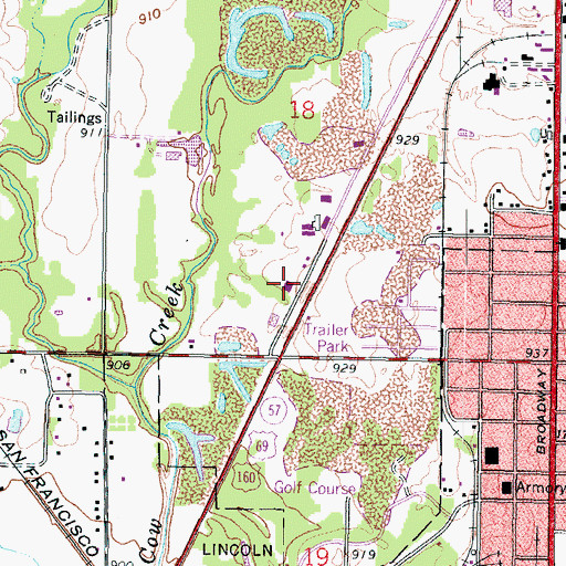 Topographic Map of Victory Life Church, KS