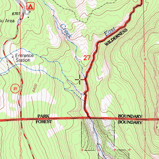 Topographic Map of West Sulphur Creek, CA