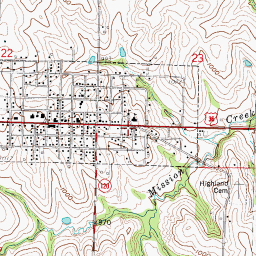 Topographic Map of Saint Martha African Methodist Episcopal Church, KS