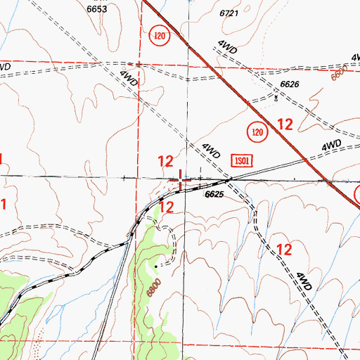 Topographic Map of Wet Fork, CA