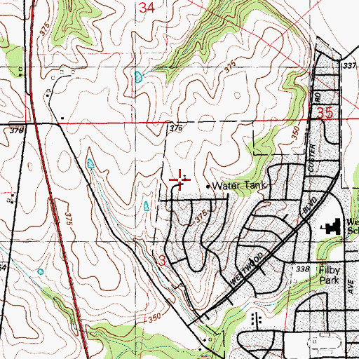 Topographic Map of Our Savior United Methodist Church, KS
