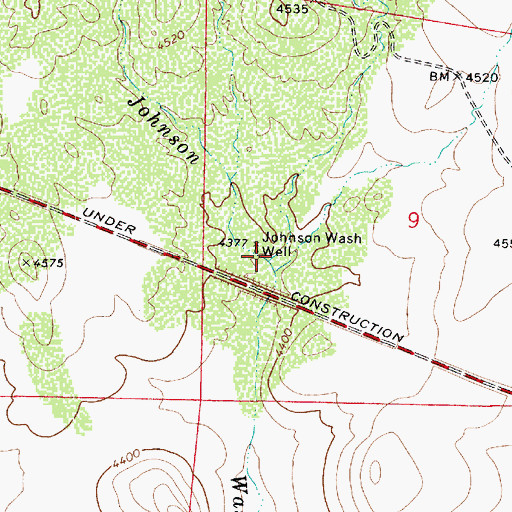 Topographic Map of Buckbed Wash, AZ