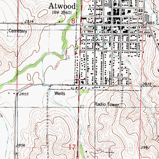Topographic Map of Redeemer Evangelical Lutheran Church, KS
