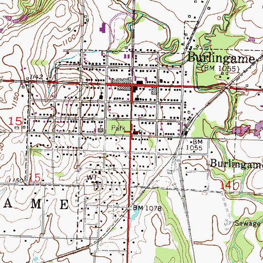Topographic Map of Federated Church, KS