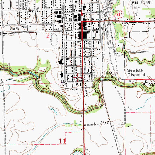 Topographic Map of First Church of God, KS