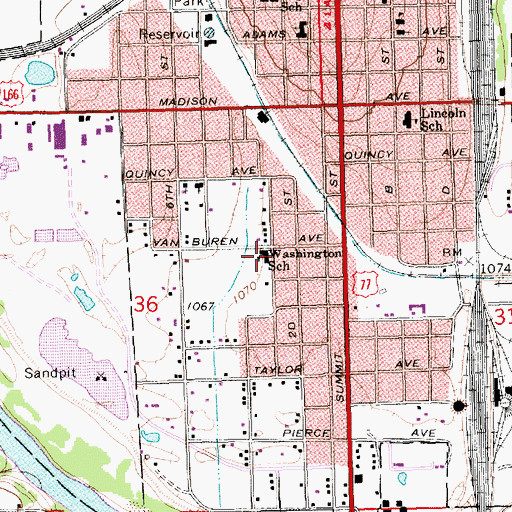 Topographic Map of Calvary Chapel, KS