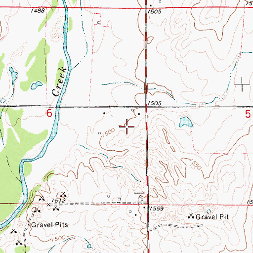 Topographic Map of Community Bible Fellowship, KS