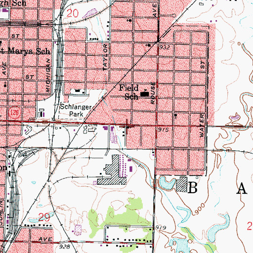 Topographic Map of Christ's Community Church, KS