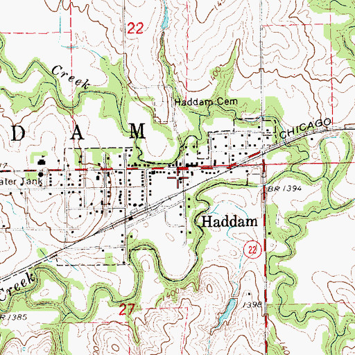Topographic Map of Church of God of Prophecy, KS