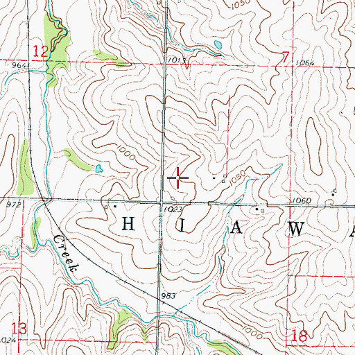 Topographic Map of Hiawatha Mennonite Church, KS