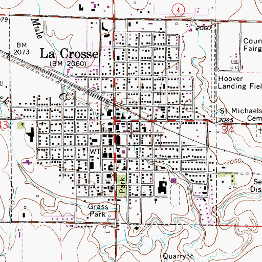 Topographic Map of New Covenant Fellowship, KS