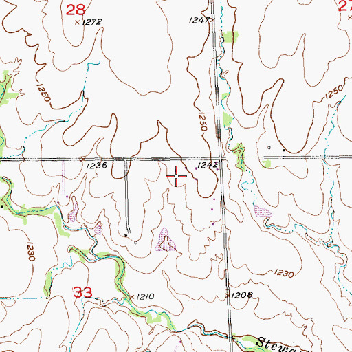 Topographic Map of Countryview Baptist Church, KS