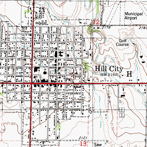Topographic Map of First Assembly of God Church, KS