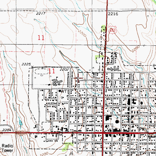 Topographic Map of Kingdom Hall of Jehovah's Witnesses, KS