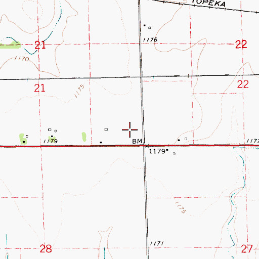 Topographic Map of Dunamis Church, KS