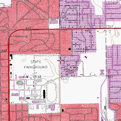 Topographic Map of Eastwood Church Of Christ, KS