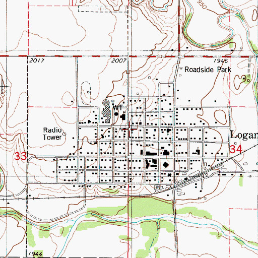Topographic Map of Church of the Transfiguration, KS