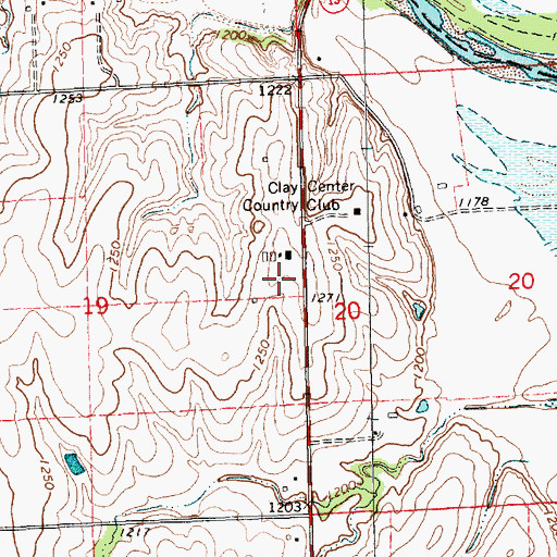 Topographic Map of Emmanuel Independent Baptist Church, KS