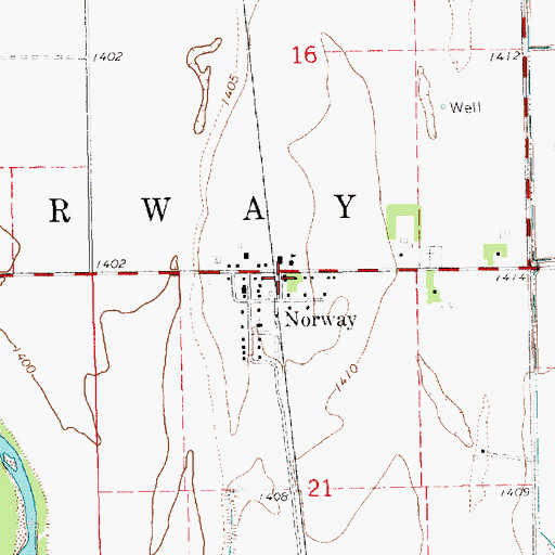Topographic Map of Our Savior Lutheran Church, KS