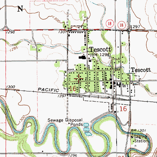 Topographic Map of Saint Paul Lutheran Church, KS